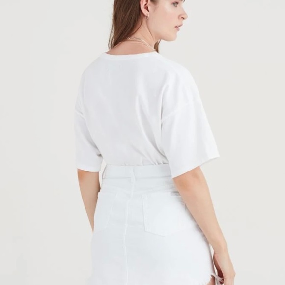 7 for all Mankind - Mini Skirt - Color White Size 25 NWT - Picture 4 of 9